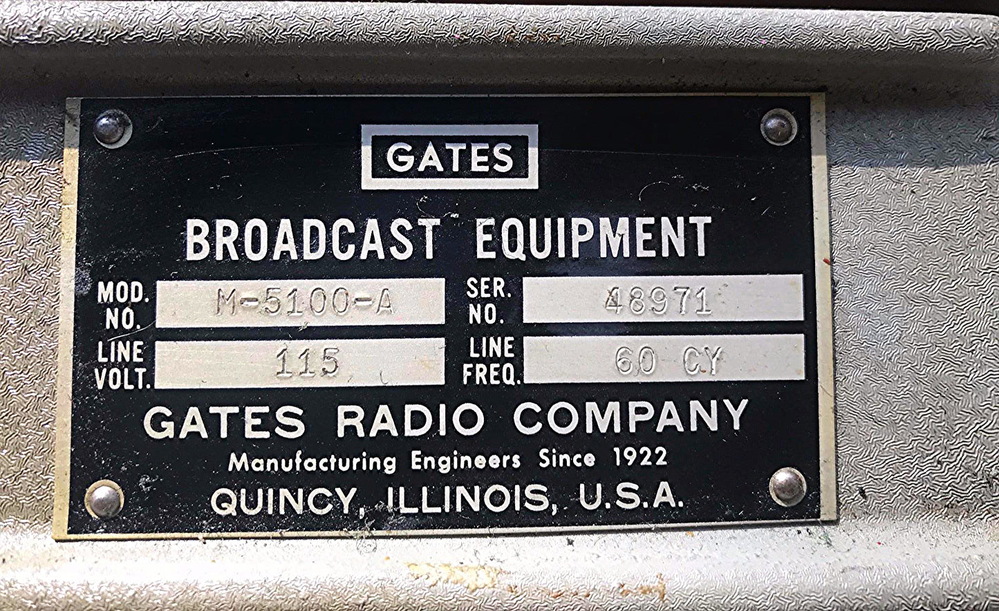 RARE GATES M-5100-A TURNTABLE TWO 16" GRAY RESEARCH 106-SP TONEARM TRANSCRIPTION