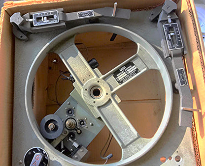 RARE GATES M-5100-A TURNTABLE TWO 16" GRAY RESEARCH 106-SP TONEARM TRANSCRIPTION