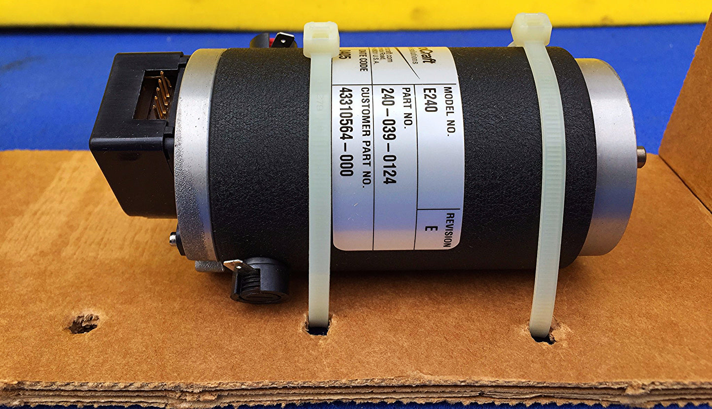 NIB ELECTROCRAFT DC SERVO 230VOLT MOTOR E240 240-039-0124 TORQUE BRUSH FREE SHIP