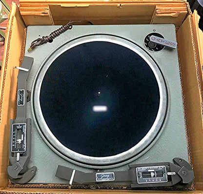 RARE GATES M-5100-A TURNTABLE TWO 16" GRAY RESEARCH 106-SP TONEARM TRANSCRIPTION