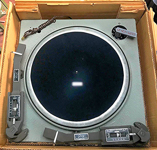 RARE GATES M-5100-A TURNTABLE TWO 16" GRAY RESEARCH 106-SP TONEARM TRANSCRIPTION