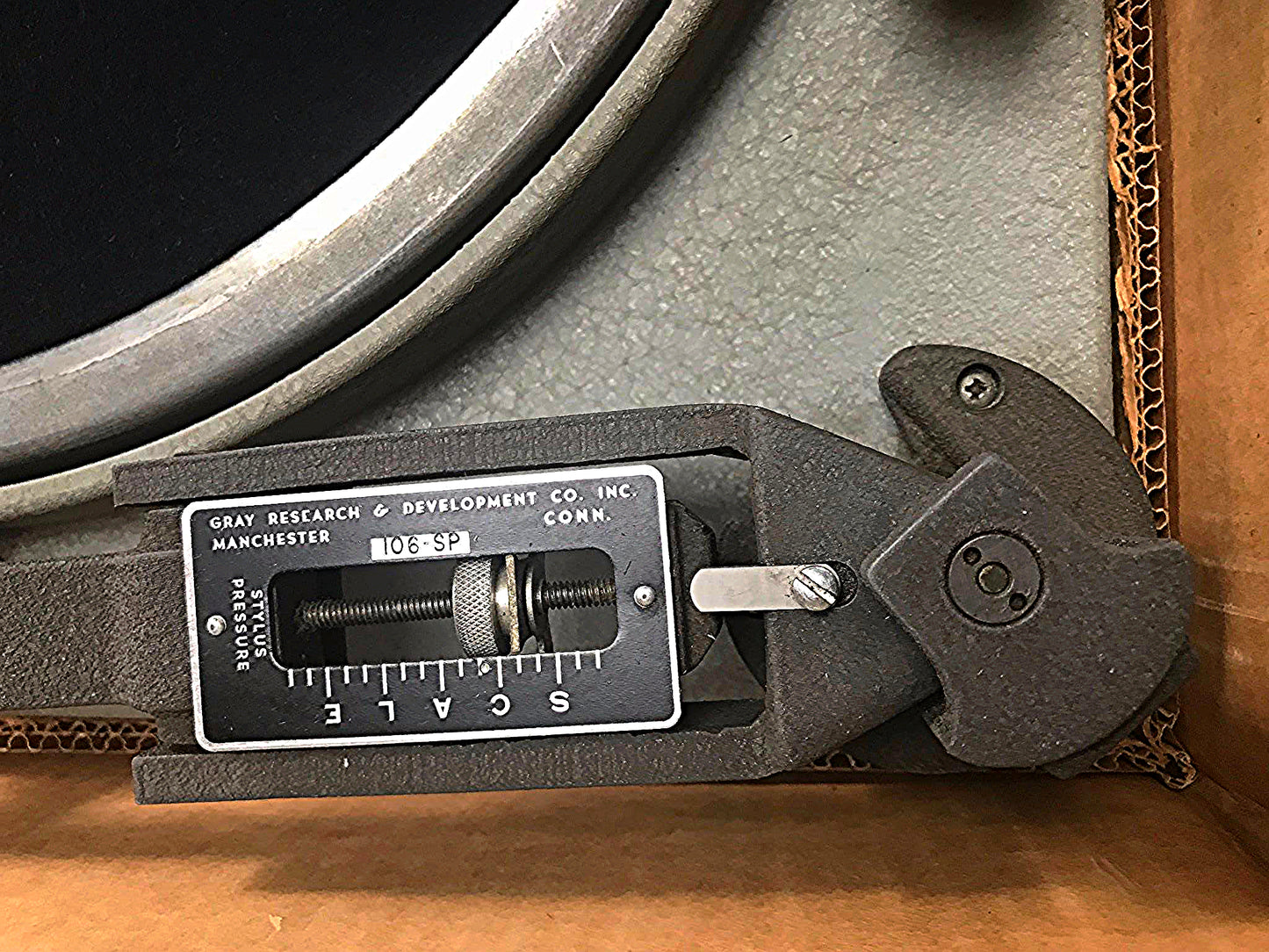 RARE GATES M-5100-A TURNTABLE TWO 16" GRAY RESEARCH 106-SP TONEARM TRANSCRIPTION