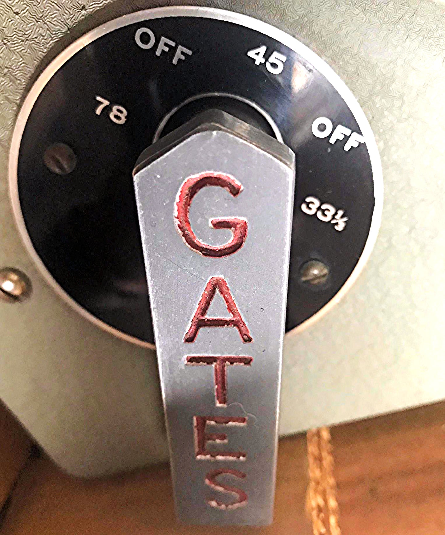 RARE GATES M-5100-A TURNTABLE TWO 16" GRAY RESEARCH 106-SP TONEARM TRANSCRIPTION