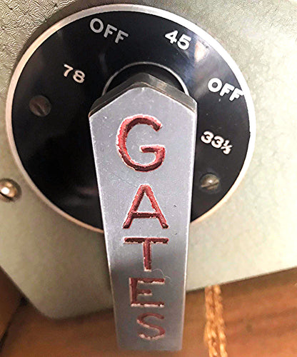 RARE GATES M-5100-A TURNTABLE TWO 16" GRAY RESEARCH 106-SP TONEARM TRANSCRIPTION