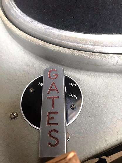 RARE GATES M-5100-A TURNTABLE TWO 16" GRAY RESEARCH 106-SP TONEARM TRANSCRIPTION