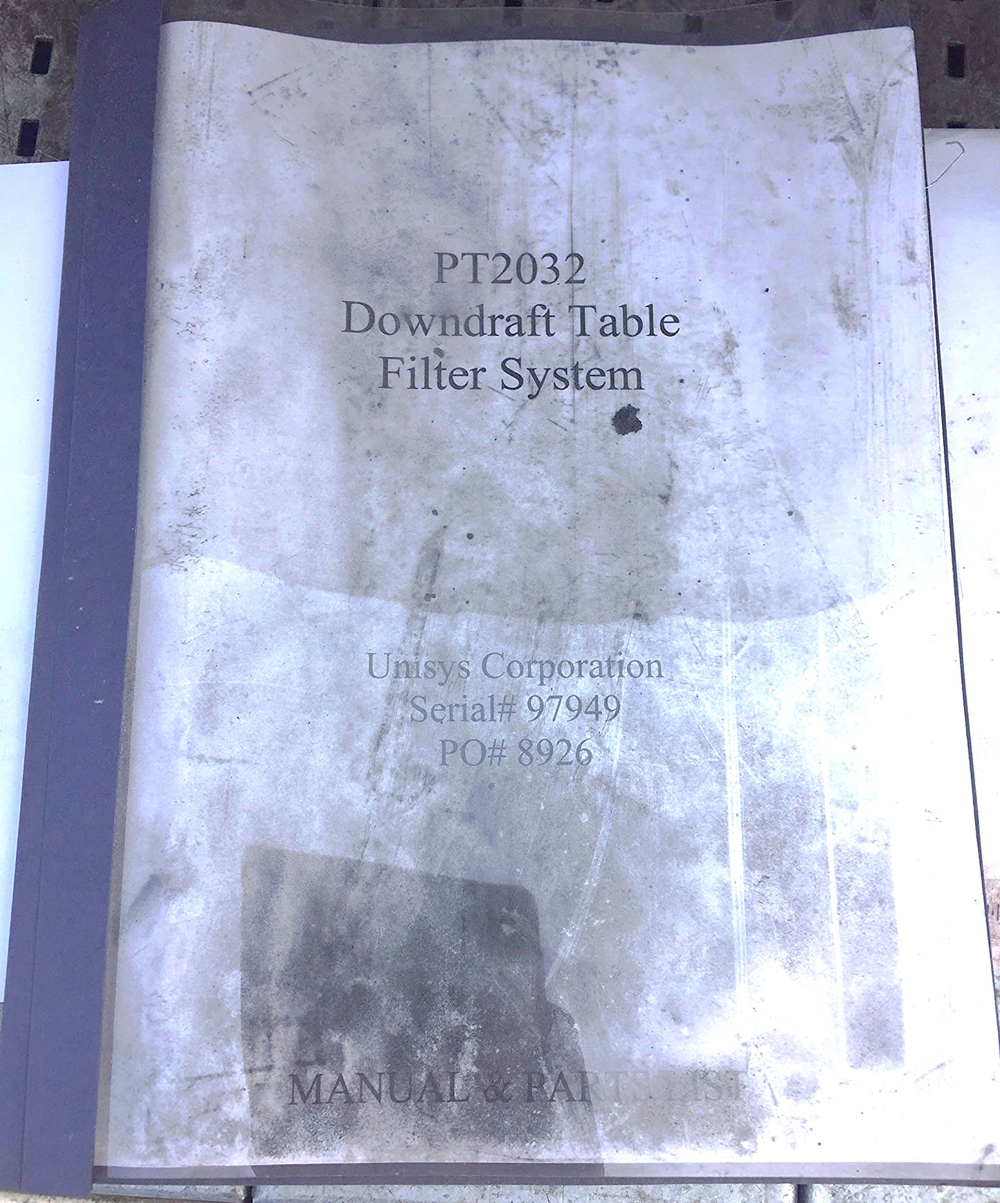 UNISYS PT2032 DUALDRAW PORTABLE DOWNDRAFT CLEAN AIR STATION HOOD TABLE FREESHIP