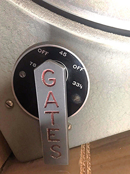 RARE GATES M-5100-A TURNTABLE TWO 16" GRAY RESEARCH 106-SP TONEARM TRANSCRIPTION