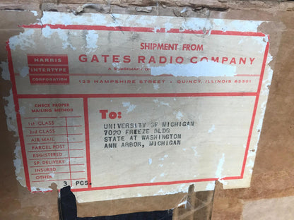 RARE GATES M-5100-A TURNTABLE TWO 16" GRAY RESEARCH 106-SP TONEARM TRANSCRIPTION