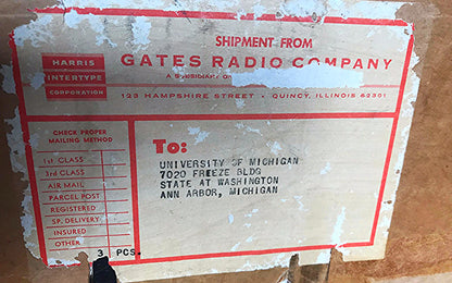 RARE GATES M-5100-A TURNTABLE TWO 16" GRAY RESEARCH 106-SP TONEARM TRANSCRIPTION