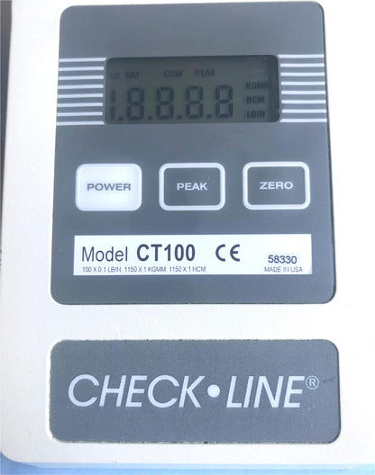 CHECK LINE MARK-10 CT100 CLOSURE TORQUE TESTER CAP-T BOTTLE 100%TESTED FREE SHIP