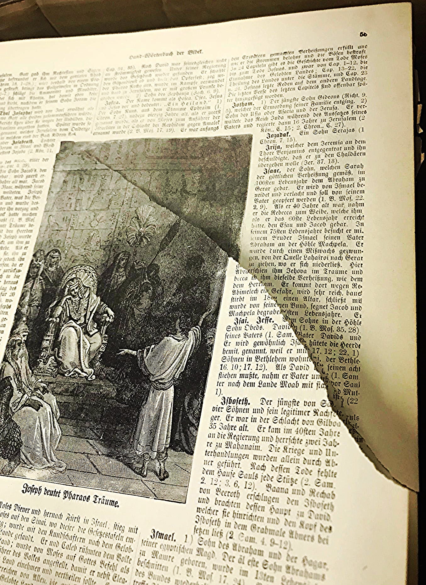 Antique GERMAN FAMILY BIBLE 1800's illustrated HEILIGE SCHRIFT BIBEL FREESHIP