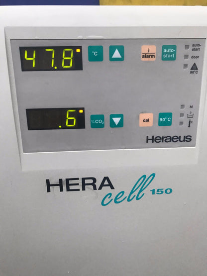 HERA CELL 240 CO2 INCUBATOR by HERAEUS with COPPER TRAYS on Wheels Cart