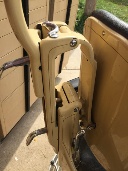 Vintage RITTER DENTAL CHAIR CABINET EQUIPMENT FAUCET MOLD MILK GLASS FREE SHIP