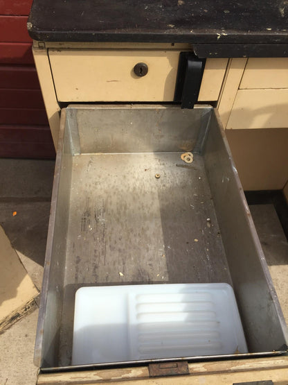 Vintage RITTER DENTAL CHAIR CABINET EQUIPMENT FAUCET MOLD MILK GLASS FREE SHIP