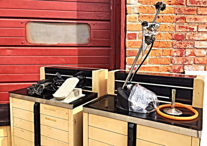 Vintage RITTER DENTAL CHAIR CABINET EQUIPMENT FAUCET MOLD MILK GLASS FREE SHIP