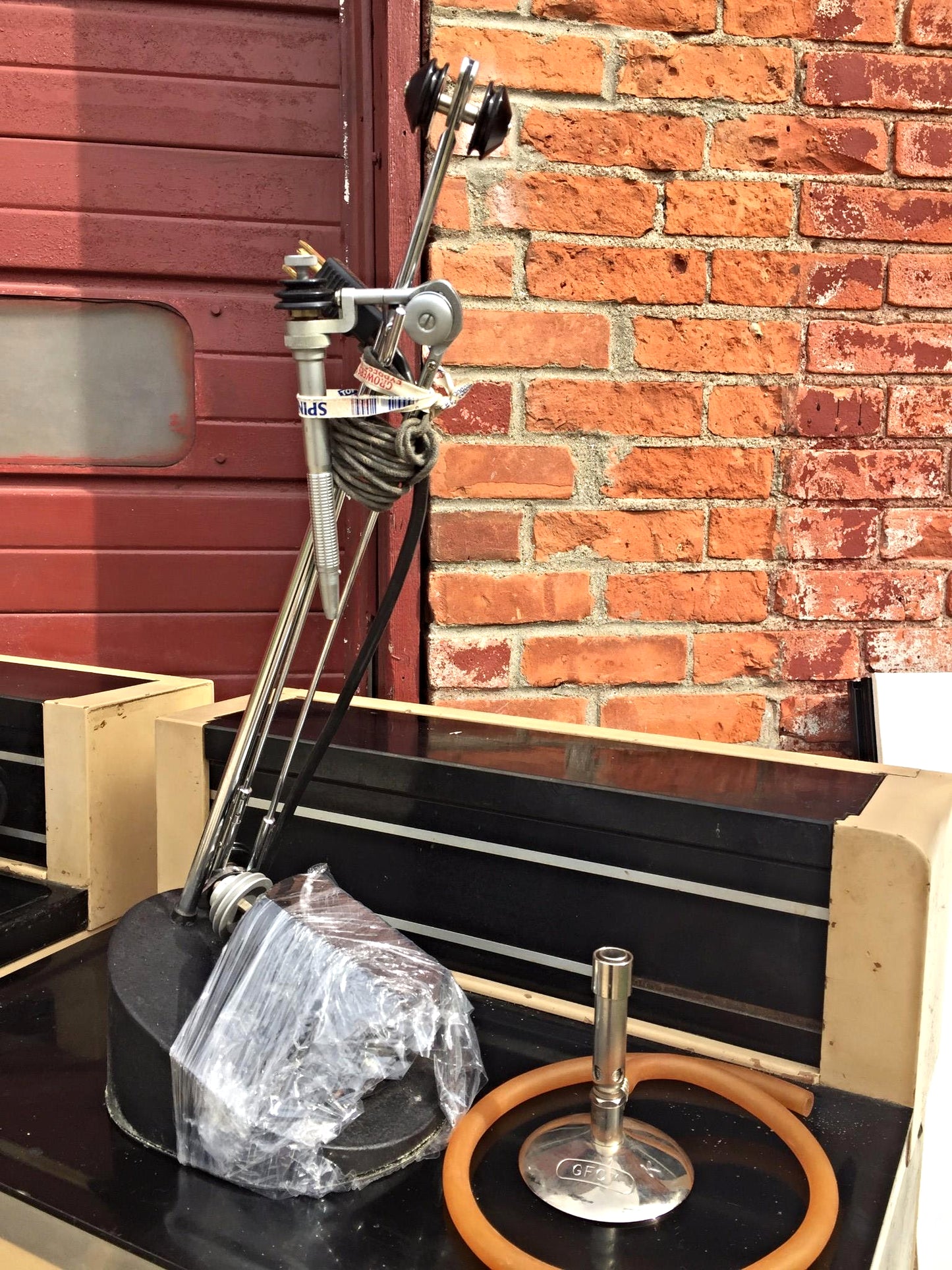 Vintage RITTER DENTAL CHAIR CABINET EQUIPMENT FAUCET MOLD MILK GLASS FREE SHIP