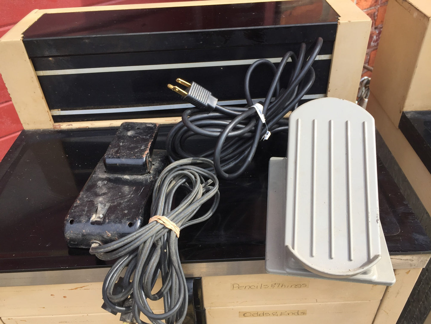 Vintage RITTER DENTAL CHAIR CABINET EQUIPMENT FAUCET MOLD MILK GLASS FREE SHIP