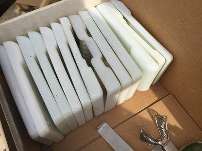 Vintage RITTER DENTAL CHAIR CABINET EQUIPMENT FAUCET MOLD MILK GLASS FREE SHIP