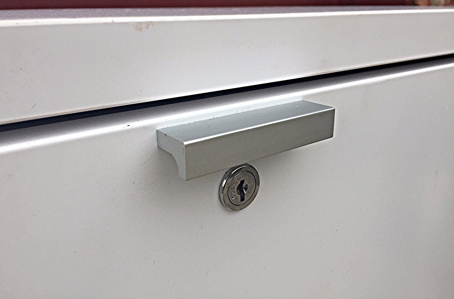 KNOLL OFFICE FURNITURE WHITE LAMINATE STORAGE 2 DRAWER 3 SHELF CABINET FREE SHIP