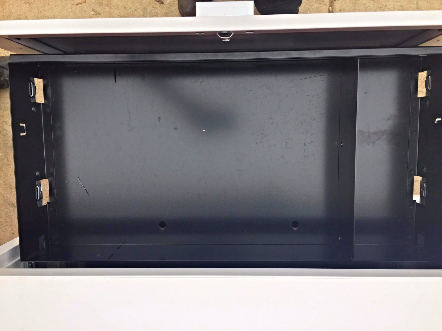 KNOLL OFFICE FURNITURE WHITE LAMINATE STORAGE 2 DRAWER 3 SHELF CABINET FREE SHIP