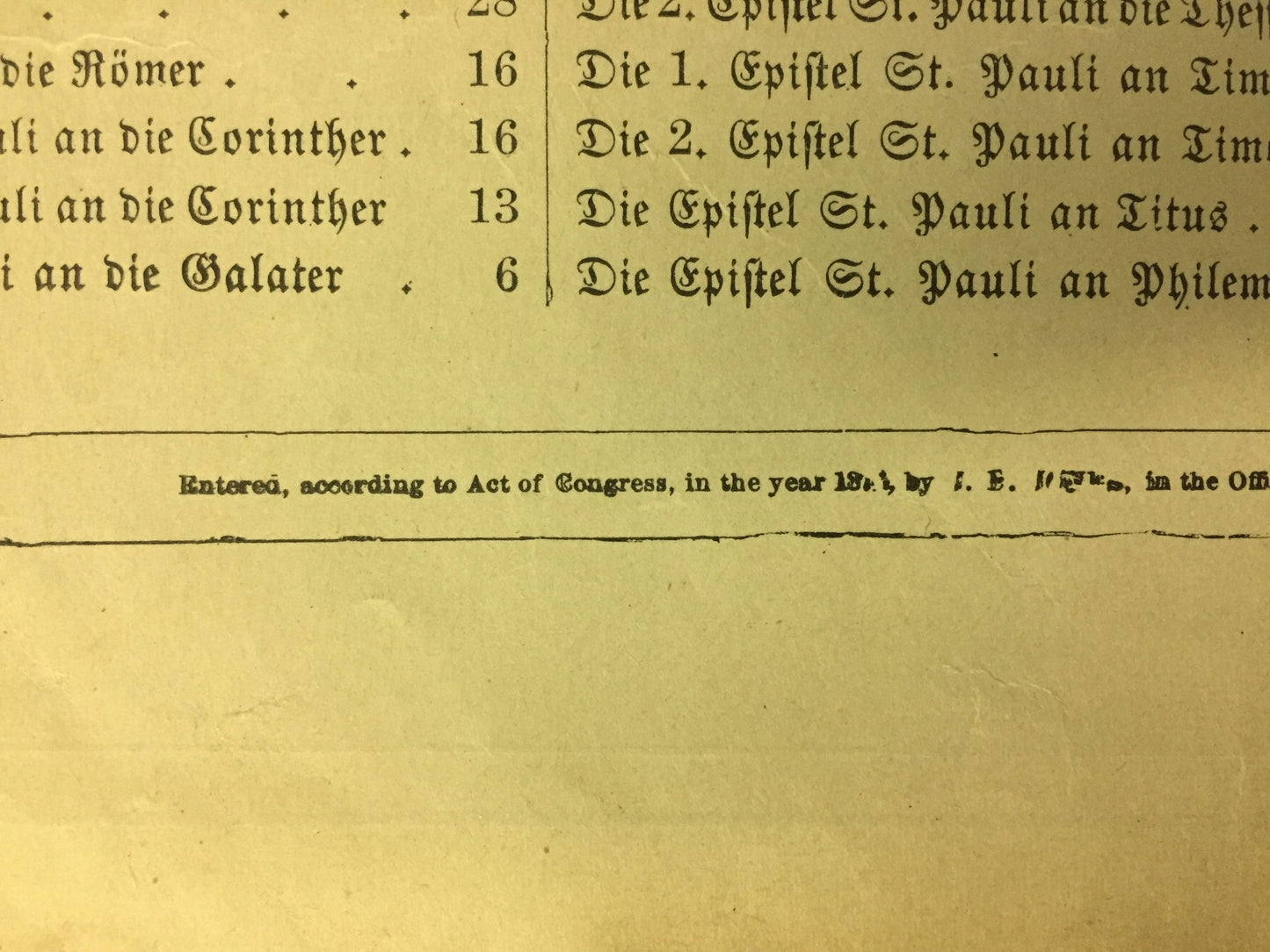 Antique GERMAN FAMILY BIBLE 1800's illustrated HEILIGE SCHRIFT BIBEL FREESHIP