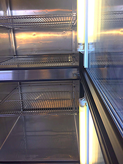 TRUE TS-28-2-G-2-PT GLASS DOOR PASS THRU COOLER REFRIGERATOR WATCHVIDEO FREESHIP