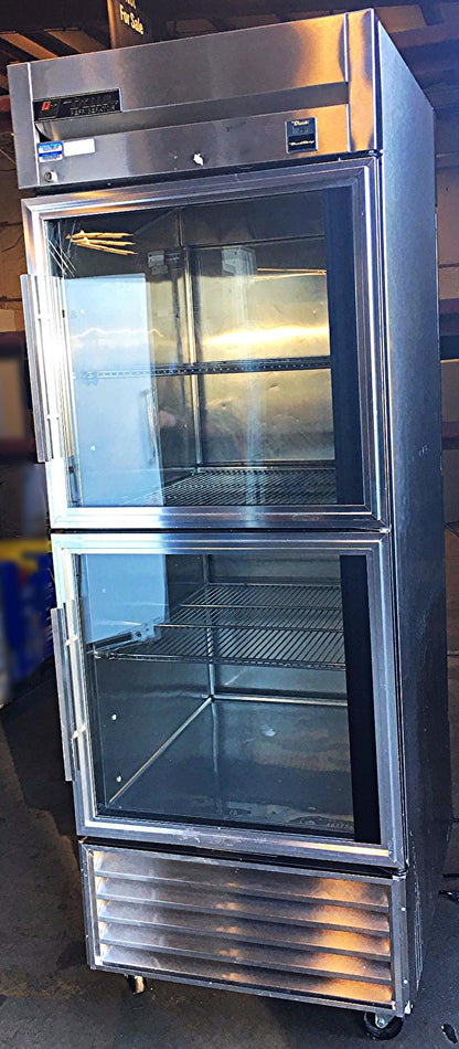 TRUE TS-28-2-G-2-PT GLASS DOOR PASS THRU COOLER REFRIGERATOR WATCHVIDEO FREESHIP