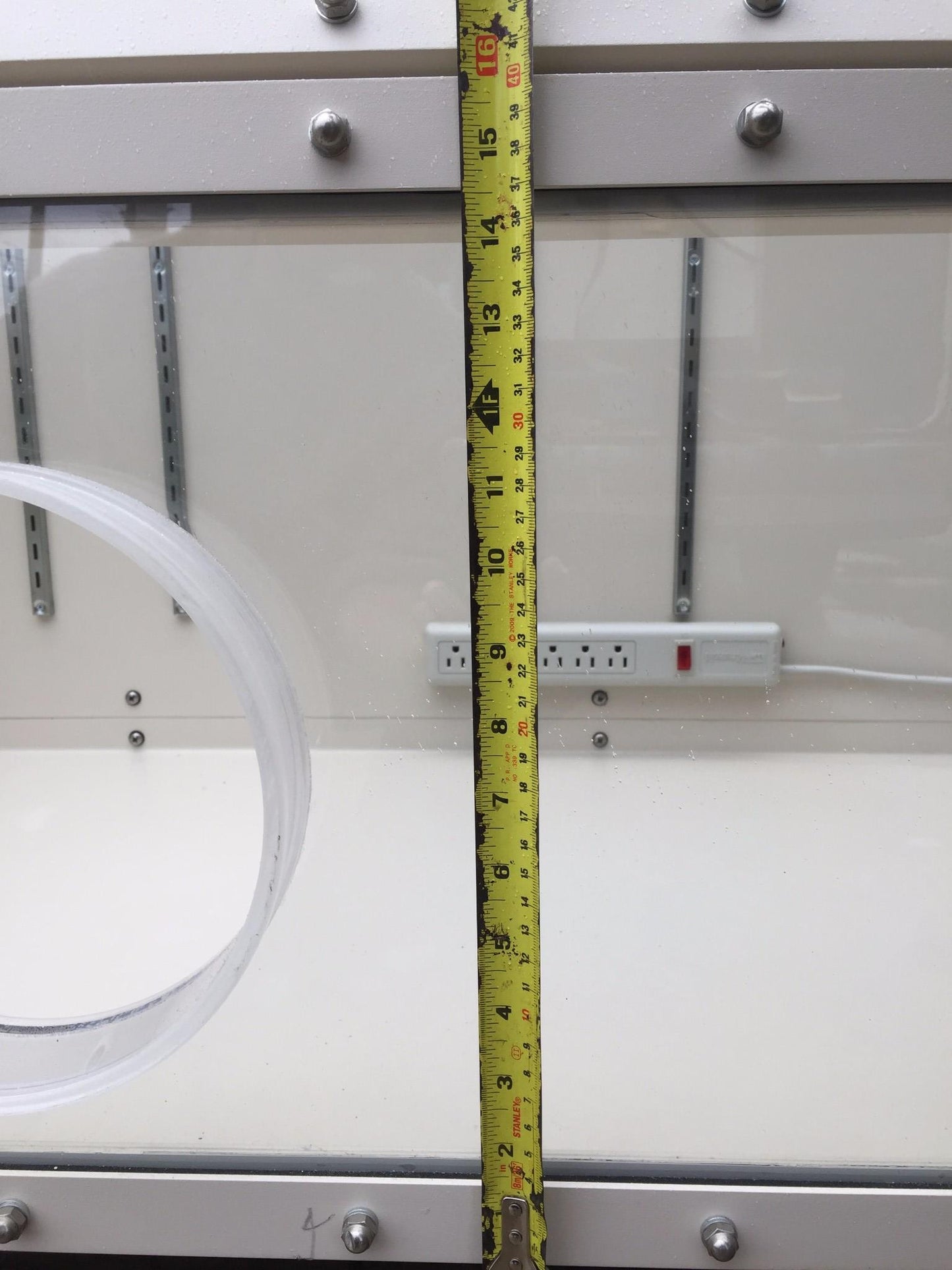 COY HOOD ALUMINUM DRY INERT GAS PURGE CHEMICAL CONTROL GLOVE BOX ABGB FREESHIP