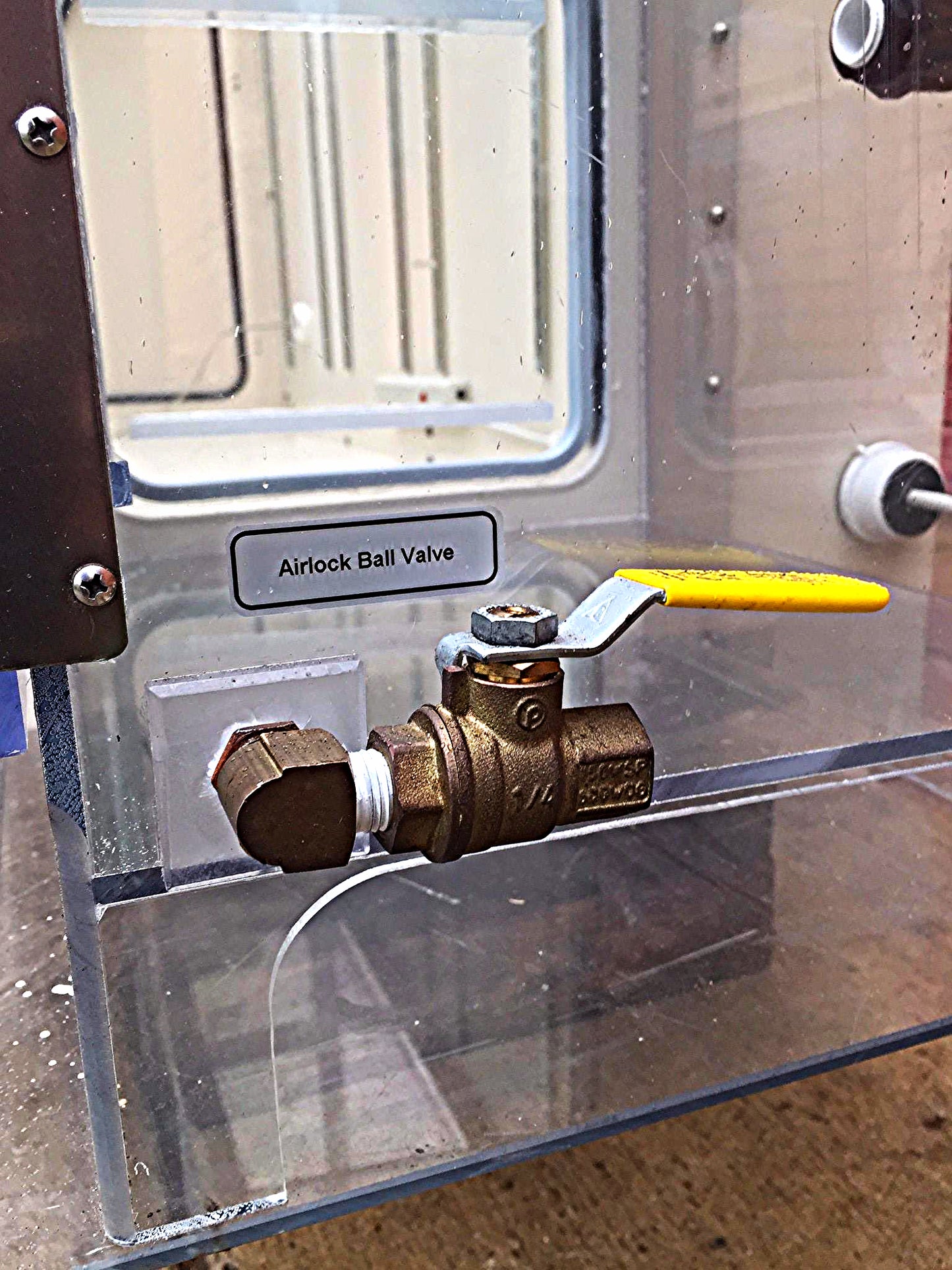 COY HOOD ALUMINUM DRY INERT GAS PURGE CHEMICAL CONTROL GLOVE BOX ABGB FREESHIP