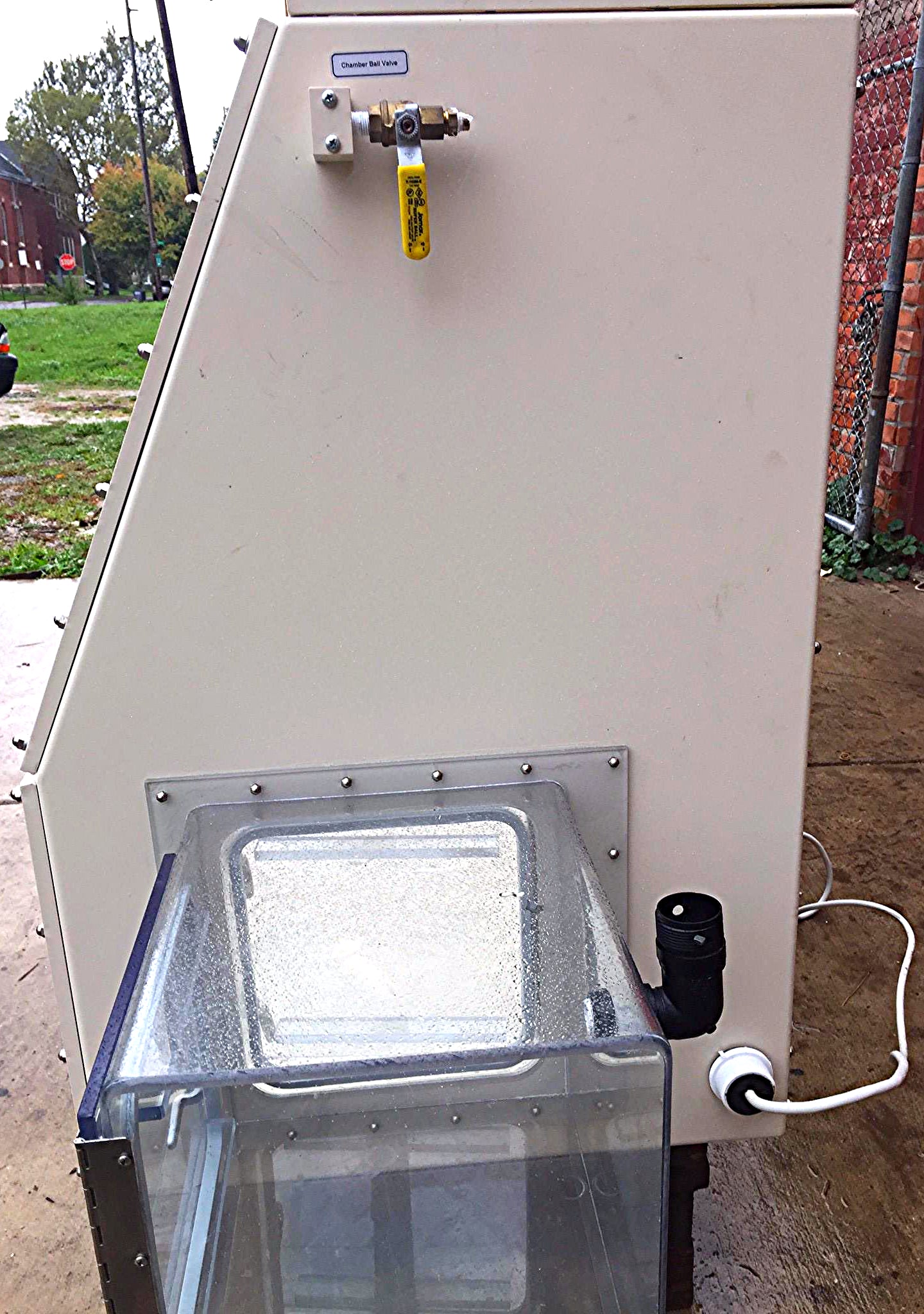 COY HOOD ALUMINUM DRY INERT GAS PURGE CHEMICAL CONTROL GLOVE BOX ABGB FREESHIP