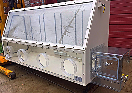 COY HOOD ALUMINUM DRY INERT GAS PURGE CHEMICAL CONTROL GLOVE BOX ABGB FREESHIP