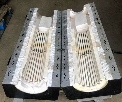 MELLEN SV TV09-6X42-1Z TUBE SPLIT FURNACE KILN 48W x 7Radius Adjustable Sections