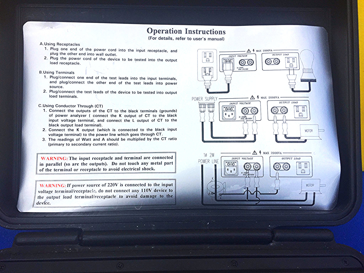EXTECH TRUE RMS 380801 POWER ANALYZER DATALOGGER TEST WORKSPERFECT FREESHIPPING