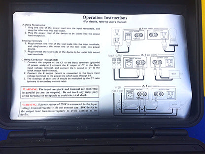 EXTECH TRUE RMS 380801 POWER ANALYZER DATALOGGER TEST WORKSPERFECT FREESHIPPING