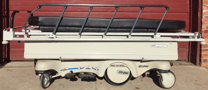 STRYKER 721 BIG WHEEL PAD GLIDEAW HOSPITAL EMERGENCY GURNEY BED STRETCHER OXYGEN