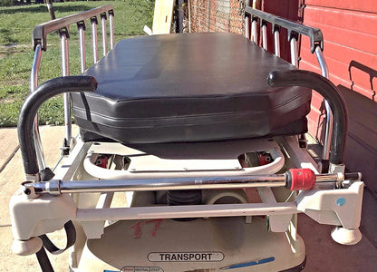 STRYKER 721 BIG WHEEL PAD GLIDEAW HOSPITAL EMERGENCY GURNEY BED STRETCHER OXYGEN