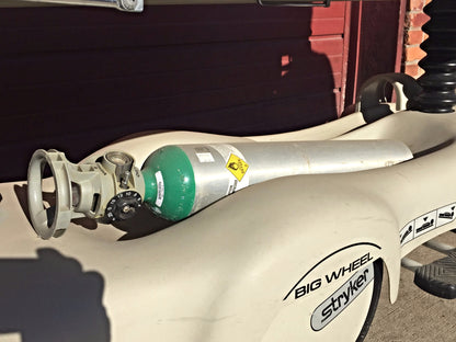 STRYKER 721 BIG WHEEL PAD GLIDEAW HOSPITAL EMERGENCY GURNEY BED STRETCHER OXYGEN