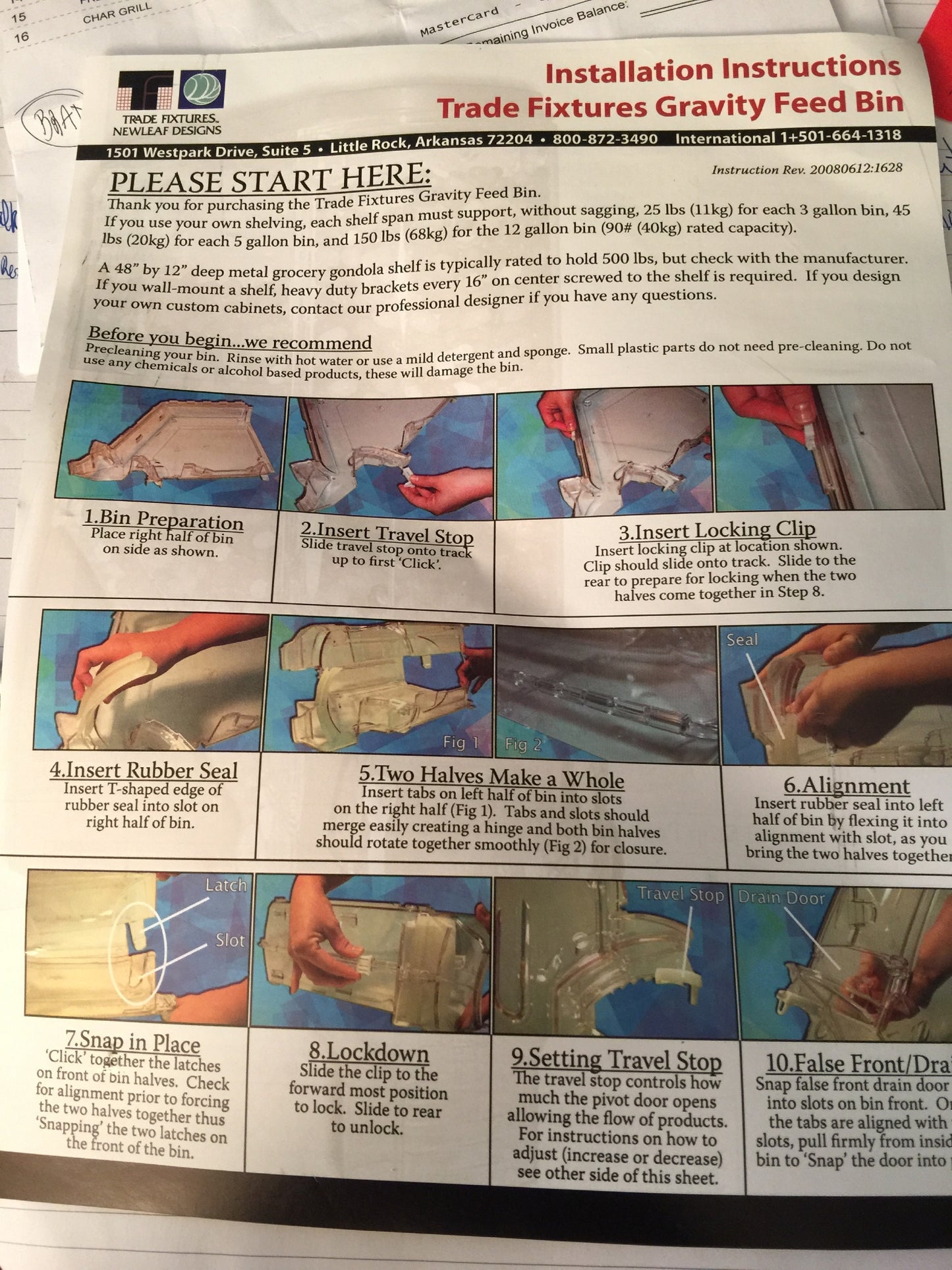 TRADE FIXTURES RADEUS NEWLEAF DESIGNS 5 GALLON CEREAL GRAVITY FEED FEEDER BIN