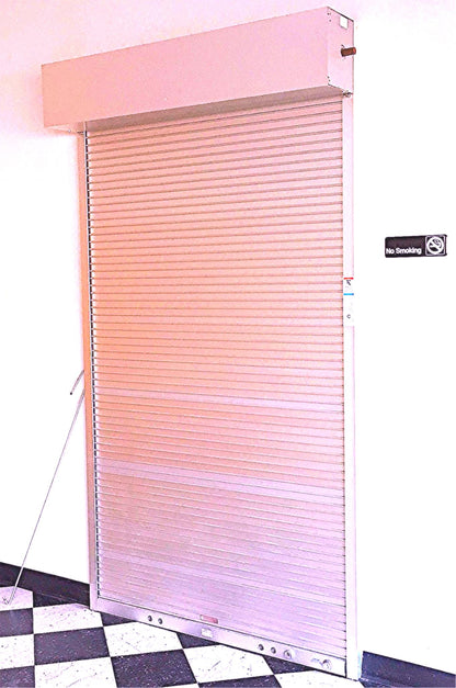 COOKSON ALUMINUM PUSH UP ROLLUP COIL ROLLING DOOR 51"w x 96"h WATCHVIDEOFREESHIP