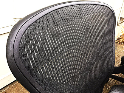 SET OF 4 HERMAN MILLER AERO CHAIRs BLACK Size B Chadwick & Bill Stumpf FREE SHIP