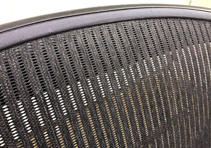 SET OF 4 HERMAN MILLER AERO CHAIRs BLACK Size B Chadwick & Bill Stumpf FREE SHIP