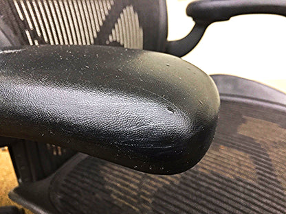 SET OF 4 HERMAN MILLER AERO CHAIRs BLACK Size B Chadwick & Bill Stumpf FREE SHIP