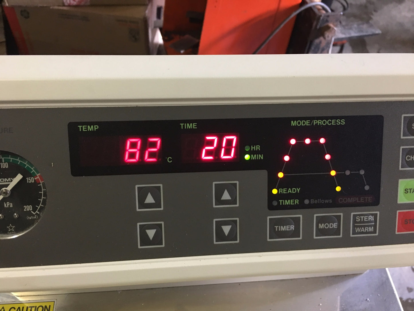 TOMY ES-215 VERTICAL AUTOCLAVE 22 LITERS RARE UNIT TOP LOAD WATCH VIDEO FREESHIP