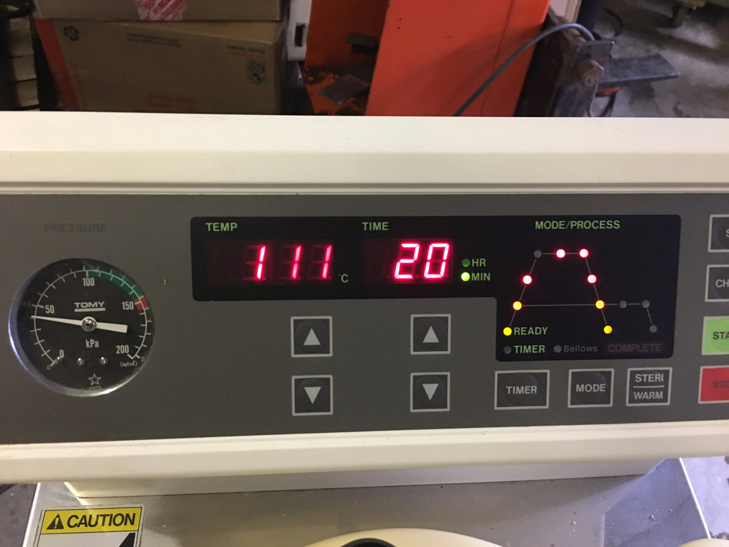 TOMY ES-215 VERTICAL AUTOCLAVE 22 LITERS RARE UNIT TOP LOAD WATCH VIDEO FREESHIP