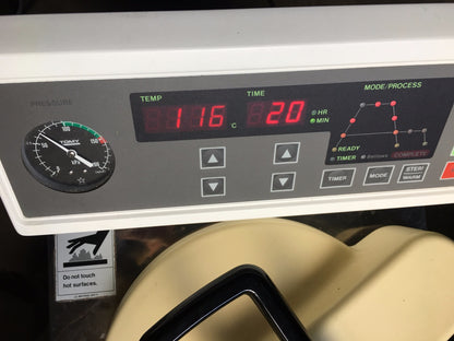 TOMY ES-215 VERTICAL AUTOCLAVE 22 LITERS RARE UNIT TOP LOAD WATCH VIDEO FREESHIP