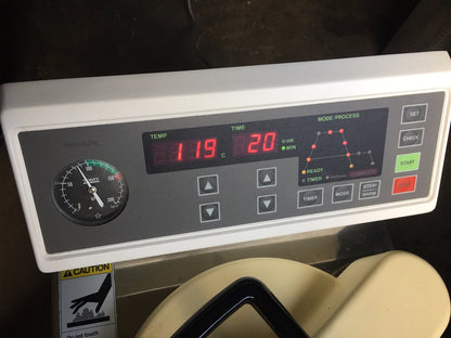 TOMY ES-215 VERTICAL AUTOCLAVE 22 LITERS RARE UNIT TOP LOAD WATCH VIDEO FREESHIP