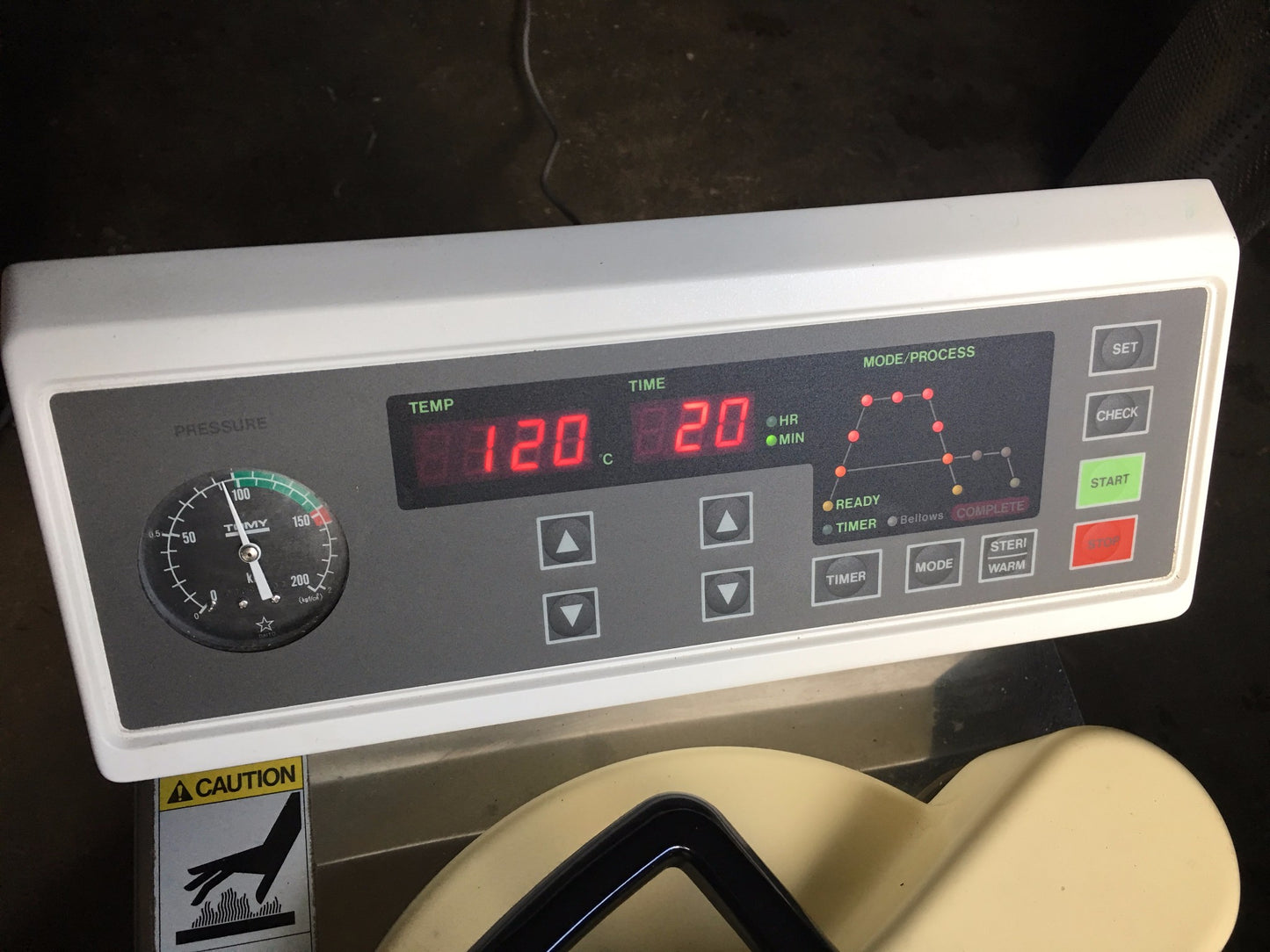 TOMY ES-215 VERTICAL AUTOCLAVE 22 LITERS RARE UNIT TOP LOAD WATCH VIDEO FREESHIP