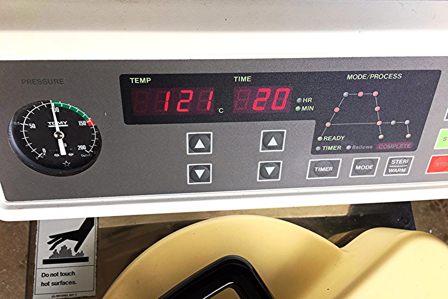 TOMY ES-215 VERTICAL AUTOCLAVE 22 LITERS RARE UNIT TOP LOAD WATCH VIDEO FREESHIP