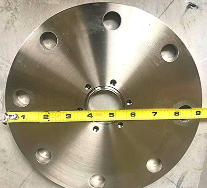 VARIAN MDC HAYWARD HPS DI HIGH VACUUM 6SIX WAY CONNECTOR with 9" PIPE END COVER