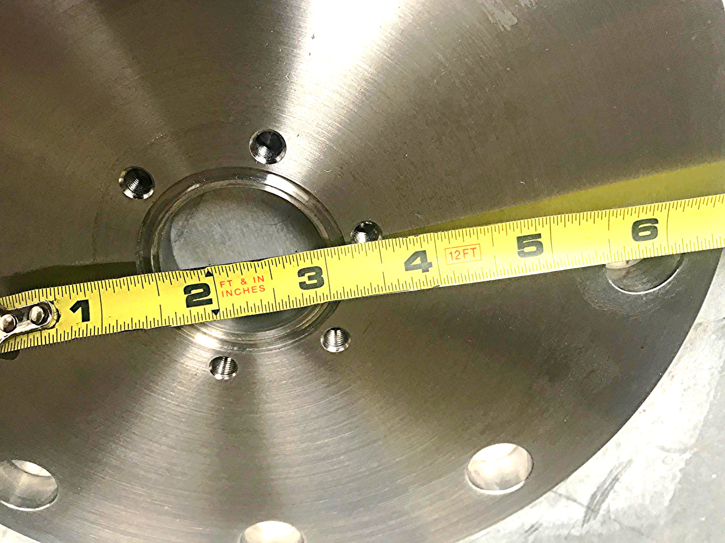 VARIAN MDC HAYWARD HPS DI HIGH VACUUM 6SIX WAY CONNECTOR with 9" PIPE END COVER